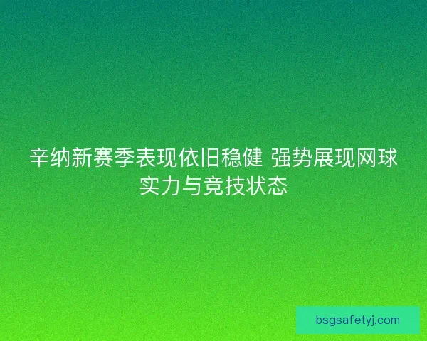 辛纳新赛季表现依旧稳健 强势展现网球实力与竞技状态